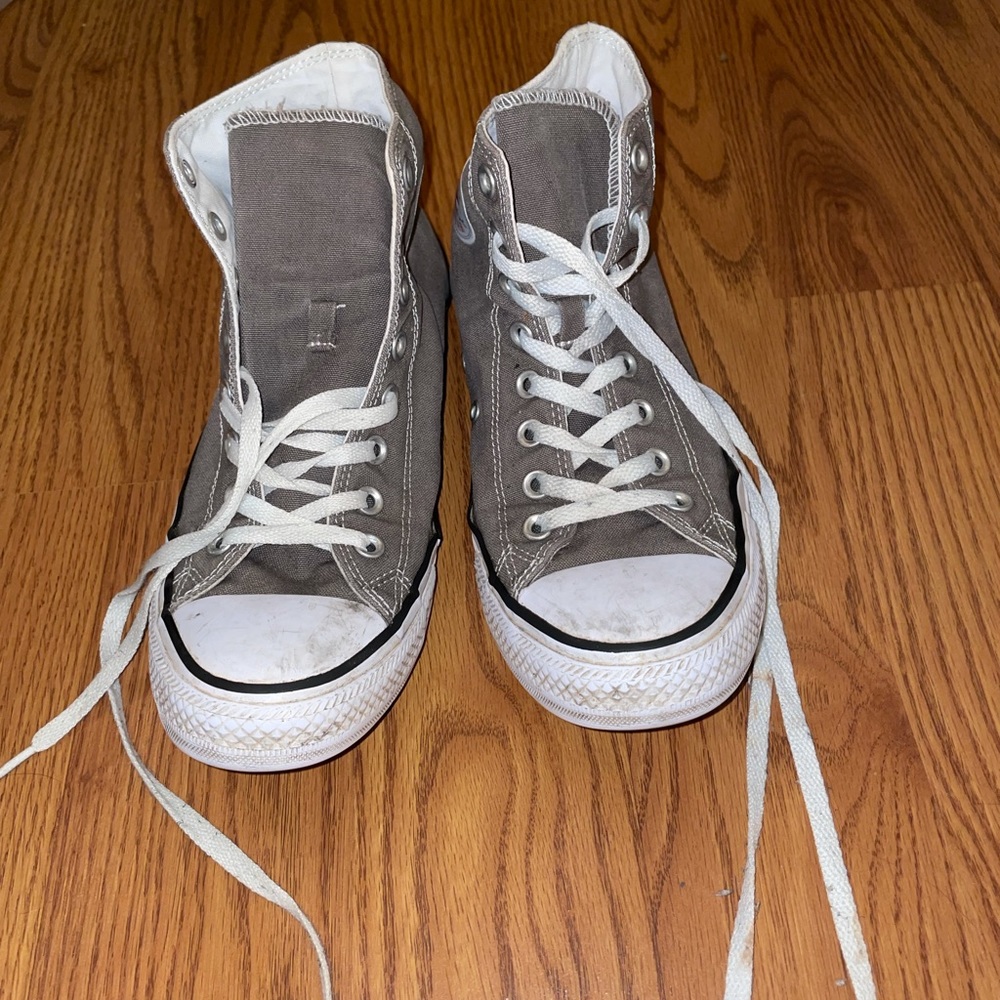 Gray High Top Converse